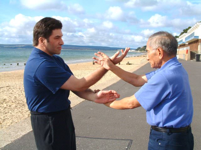 Playing Chi Sao with GM Ip Chun